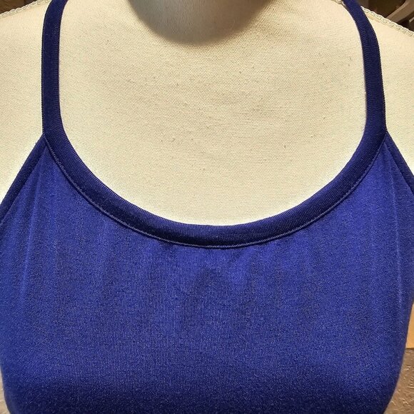 Old Navy Women's Boho Cami, Halter Blue Maxi Dress Size L W Ruffle Hem - Picture 3 of 7